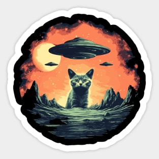 Kitten Abduction Sticker